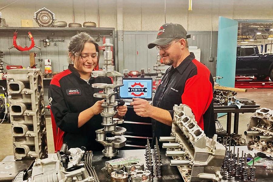 Students in the Toyota Technical Education Program at SJC